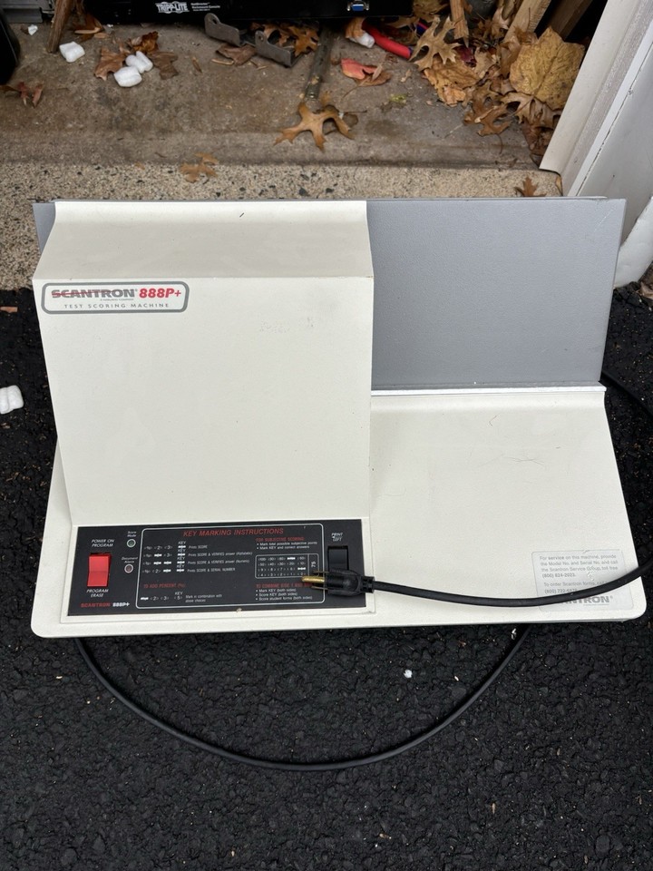 ScanTron 888P+ Electronic Test Scoring Machine Untested As Is | eBay