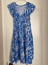 LILLY PULITZER KAWAI FLUTTER SLEEVE SWING DRESS DRESS SIZE Small S