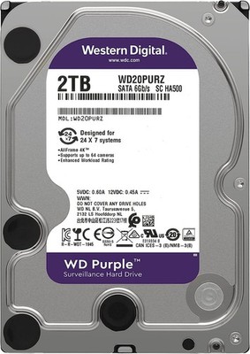 Western Digital WD20PURZ WD Purple 2TB Surveillance Hard Drive
