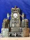 Antique French Gilt Bronze Gothic Cathedral Architectural Mantel Clock,Repair