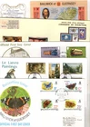 GUERNSEY -  VARIOUS  FDC'S X10 FROM COLLECTION BX1/5