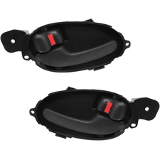 Door Handle Set For 2002-2009 Chevrolet Trailblazer Front or Rear Black 2-Pcs