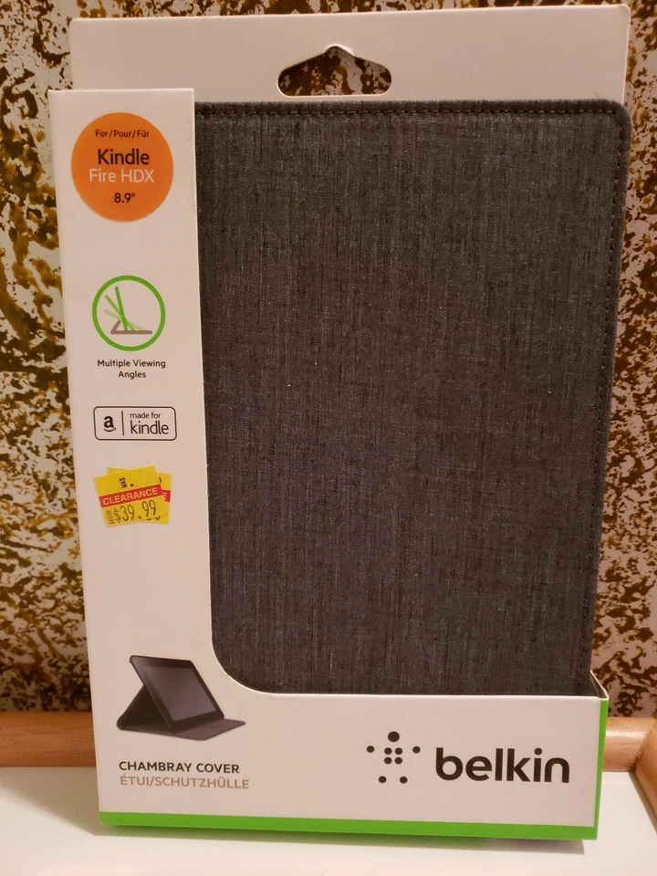 FUNDA BELKIN CHAMBRAY PARA KINDLE FIRE HD 8.9" COLOR GRIS Foto 2 de 3