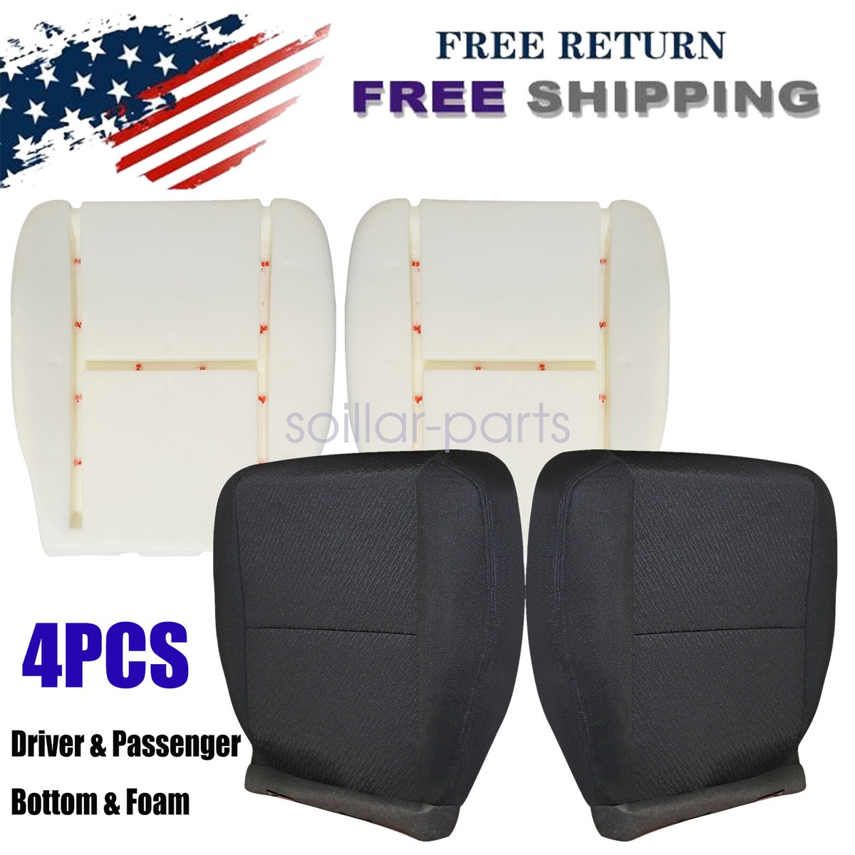 Seat Covers For Chevrolet Silverado 2500 HD Passenger Bottom Cloth Seat Cover For Chevy Silverado 1500/2500/3500 (2007-2014) Seat Covers For Chevrolet Silverado 3500 HD