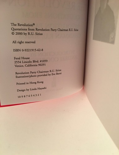 The Revolution Quotations from Revolution Party Chairman R.U. Sirius Ken Goffman - Picture 4 of 4