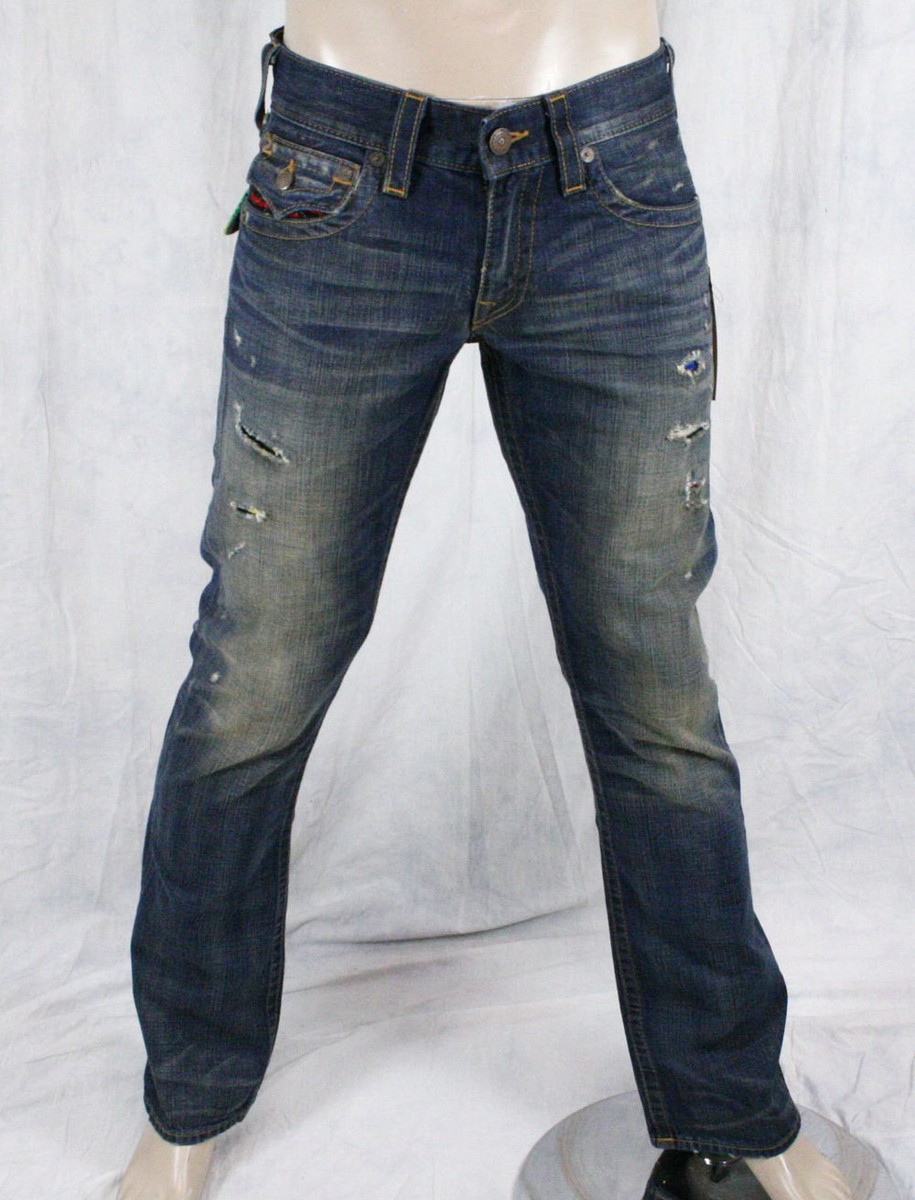 パンツ TRUE RELIGION 28x33 dab flexwitme True Religion Jeans Ricky BAJA serape pattern pocket