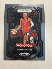 Brittney Sykes 2024 Washington Mystics WNBA Card #38 Panini Prizm Monopoly