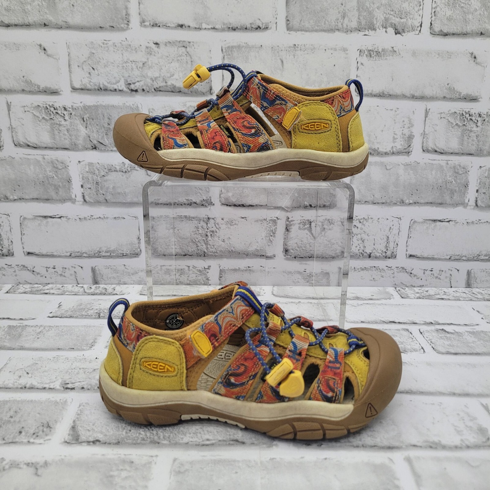 Sandali KEEN Newport giallo blu escursionismo outdoor bambini giovani taglia 2