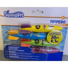 New in Package SwimWays Toypedo Bandits Swimming Pool Toy 20ft. Set of 4