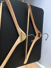 TWO VINTAGE WOOD SUIT / JACKET/ CLOTHES HANGERS, W/MANUFACTURER MARKS