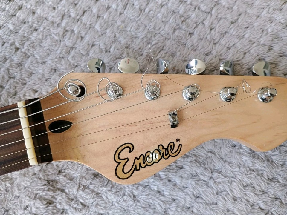 Encore Black Electric Guitar, Faulty Jack Socket, Collection Only