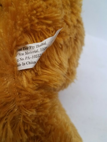 Vintage 14" Plush BEAR Stuffed Animal PROUD TOY FTY ZHUBAI FLOPPY - Picture 4 of 4