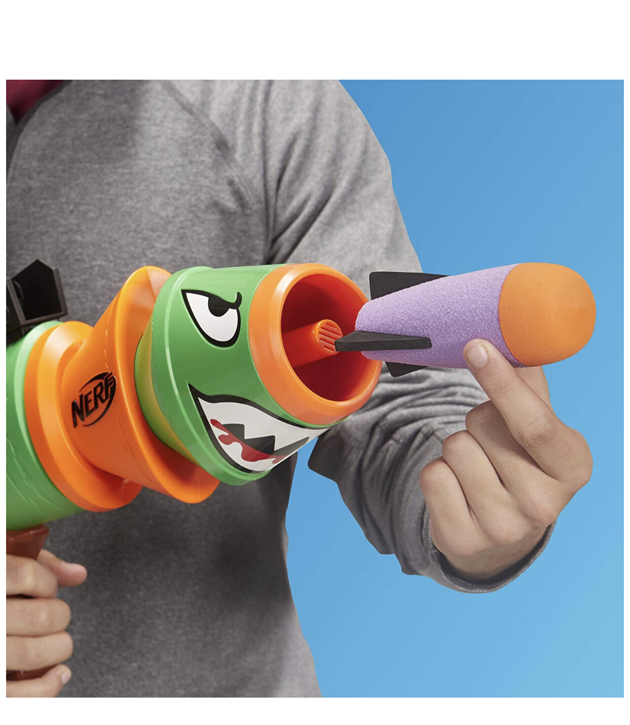  NERF Fortnite Rl Blaster - Fires Foam Rockets - Includes 2  Official Fortnite Rockets - for Youth, Teens, Adults : Toys & Games