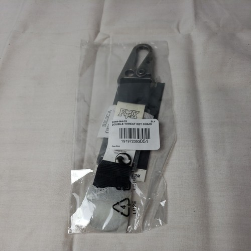 Fox Racing Unisex Double Threat Key Chain Bottle Opener - Silver NOS - 第 2/4 張圖片