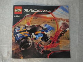 LEGO 8494 POWER RACERS RING OF FIRE RACE CAR 100% COMPLETE WITH MANUAL