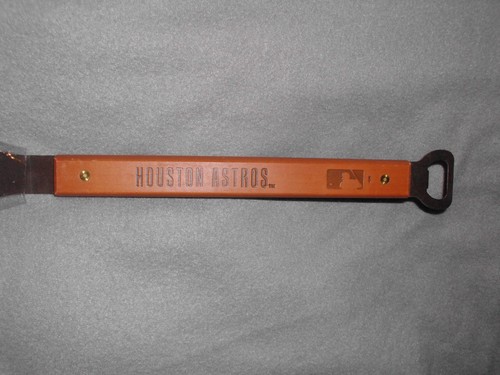 HOUSTON ASTROS BBQ Sportula Hamburger Flipper Opener Spatula Cap Shirt Bat - Picture 3 of 5