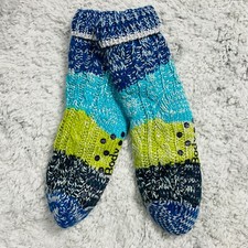 Cuddl Duds Women's Sherpa Lined Critter Slippers Socks, Shoe Size 4-10, 1 Pair