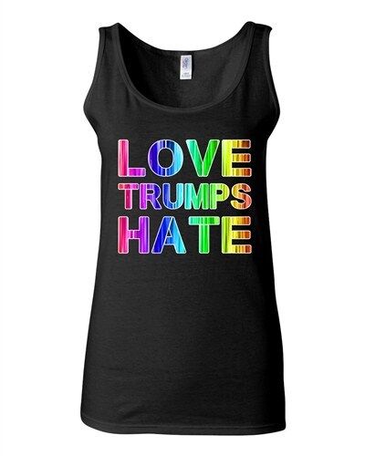 Junior Love Trumps Hass auf Präsident 2016 Wahlkampf ärmelloses Tanktop - Bild 1 von 5