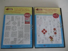 2 DVD's Sewing with NANCY ZIEMAN Creative Quilting Outlines PUMPKINS Good Night