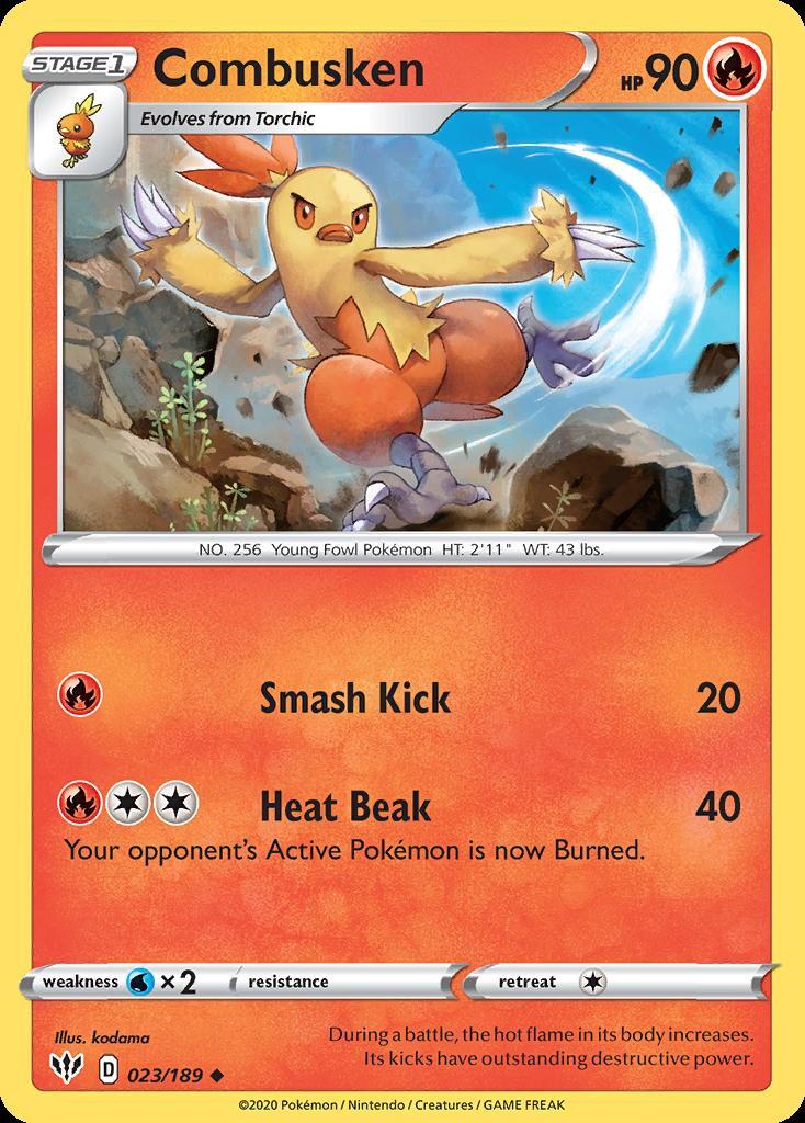 Pokemon Combusken (23/202) Darkness Ablaze LP