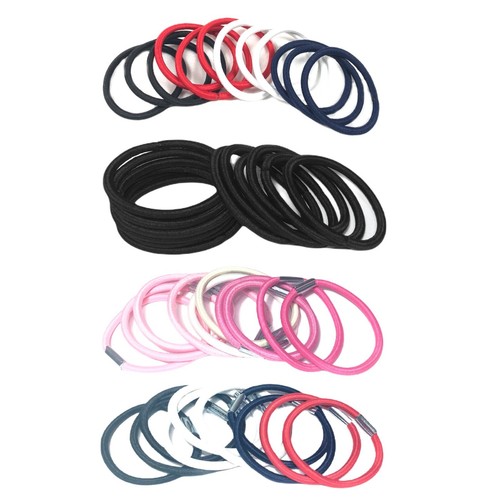 Elastic Hair Bands 50 pcs Hair elastics Mixed Hair Ties for Women Girls Endless - Picture 4 of 7