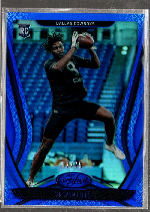 2020 Certified Mirror Blue #166 Trevon Diggs /75