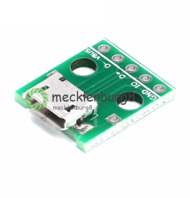 5/10/20pcs MICRO USB To DIP Adapter 5pin Female Connector Pcb Converter DIY Kit