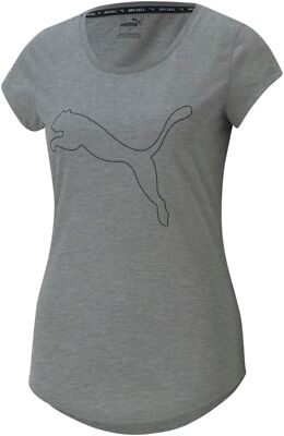 PUMA Heather Cat Tee Damen T-Shirt Shirt Grau 51714701 Gr.34 Neu