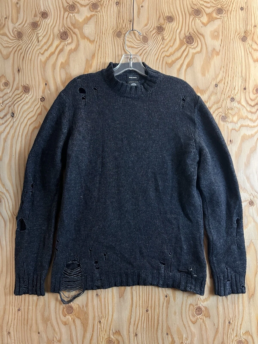 限定 diesel grunge drivers knit khaki green 【公式通販】