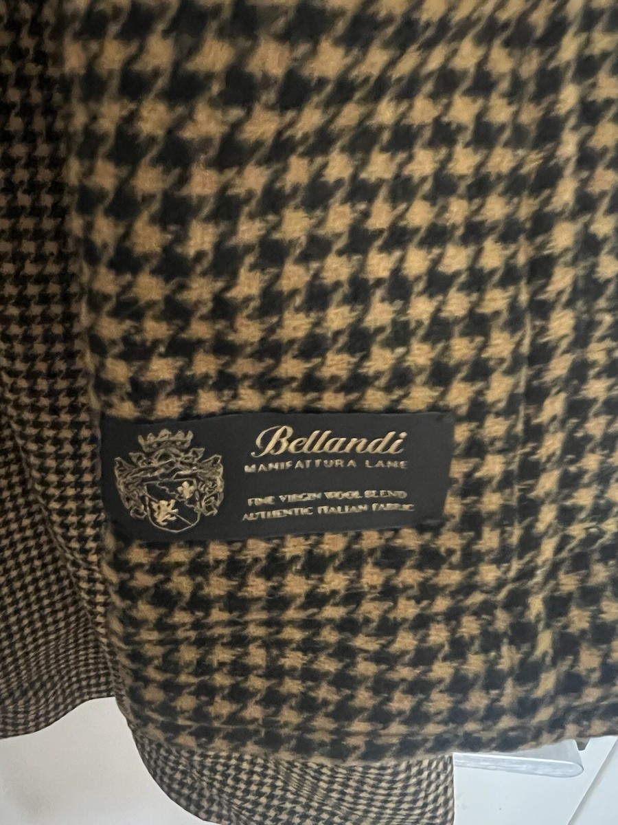 New Supreme Reversible Houndstooth Overcoat Black Men's Size