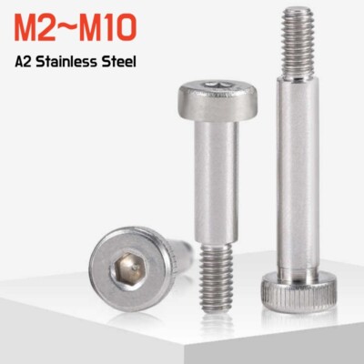 Socket Head Shoulder Bolt Screw A2 Stainless Steel M2 M2.5 M5 M6 M8 M10
