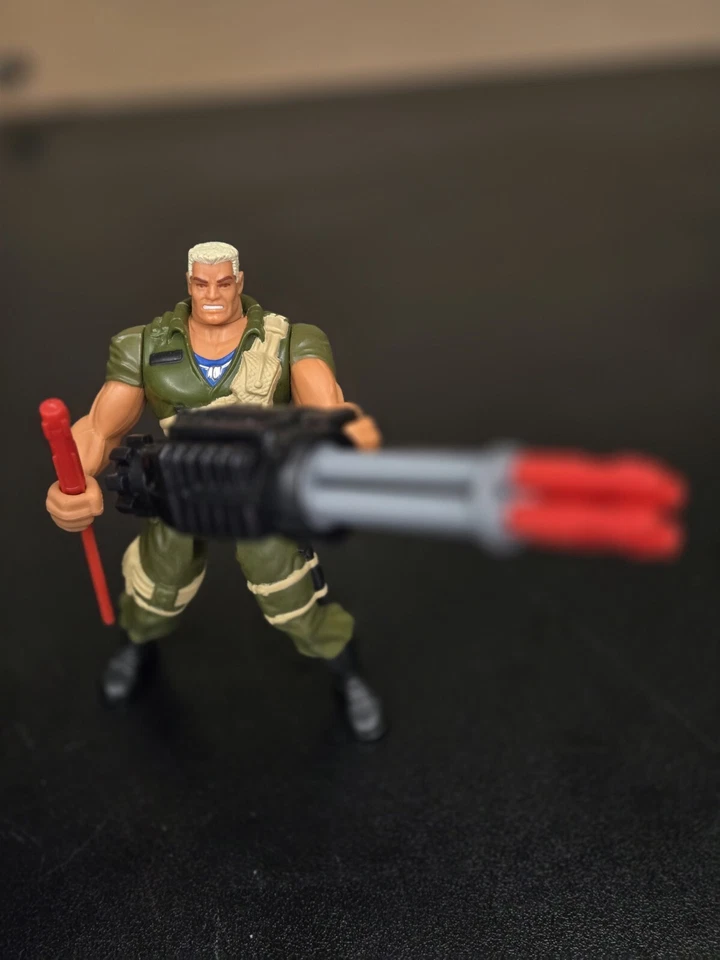 Teniente Stone V1 GI Joe Extreme 1995 Figura de Acción Kenner Completa Lanzador de Misiles Foto 2 de 4