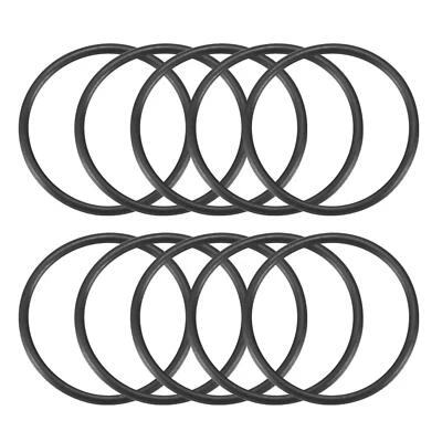 UXCELL 10Pcs 30mm x 1.9mm Black Flexible Nitrile Rubber O Ring Oil Seal Washer Grommets