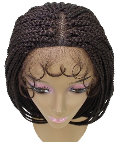 LUXLUXE Tiara gerade 12 Zoll lang 4X4 handgebundene Spitze geflochtene Perücke, BLB-0140 - Bild 47 von 128