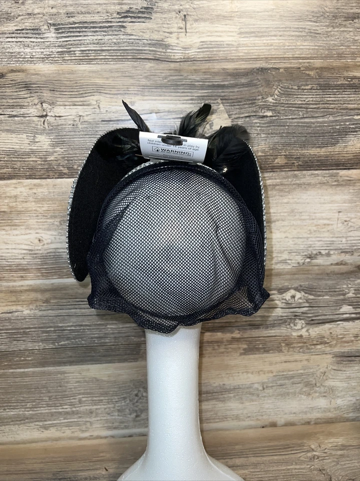 Black & Silver Venetian Mask Adult Size by Forum Novelties NEW - Image 3 of 4