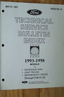 ford car truck owners technical service bulletins manual repair workshop