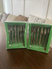 12 Girl Scout Thin Mint Inspired Candy Canes NIB TWO Boxes Of 6 Each!
