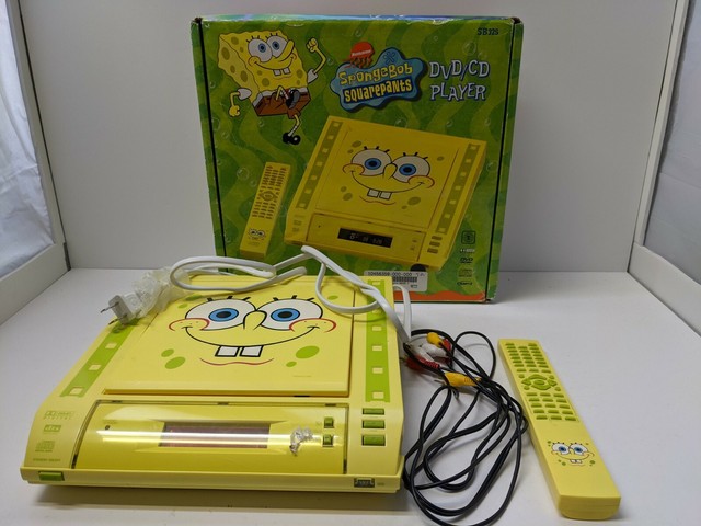 Spongebob Squarepants Emerson Sb325 Dvd Player Remote Tested Working Rare For Sale Online Ebay