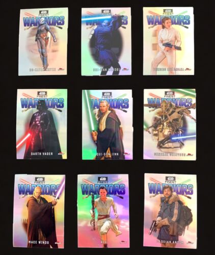Star Wars Finest 2023 Cards - 9 Finest Warrior Cards - Leia, Bo-Katan, Vader - Picture 1 of 7