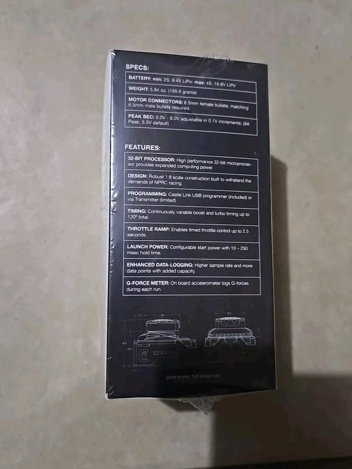 Ghost RC Cobra 8 ACE 1/10 No Prep Drag Brushless Sensored ESC (2-4S - Image 4 of 4