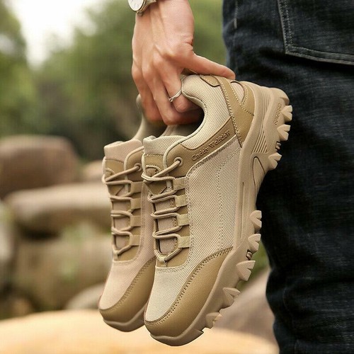 Mens Low top Lace up Military Desert 