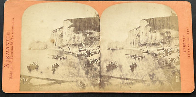 STEREOANLAGE Frankreich: ETRETAT - LES BATHS DE MER Albendruck NEURDEIN 1880