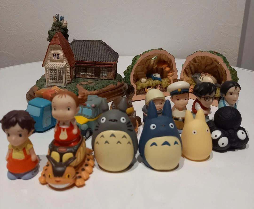 Original Ghibli Totoro Figure Set/balance Toy Small Figurine/mini