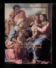 Grenada 2003 - Hermitage Art - Souvenir Stamp Sheet - Scott #3412 - MNH