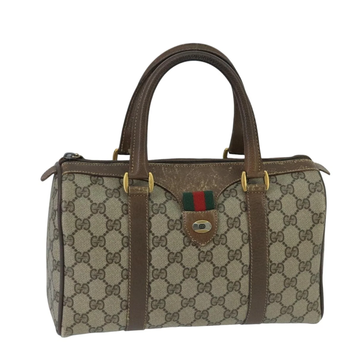 Sac de voyage Gucci Gg Supreme en toile beige authentique