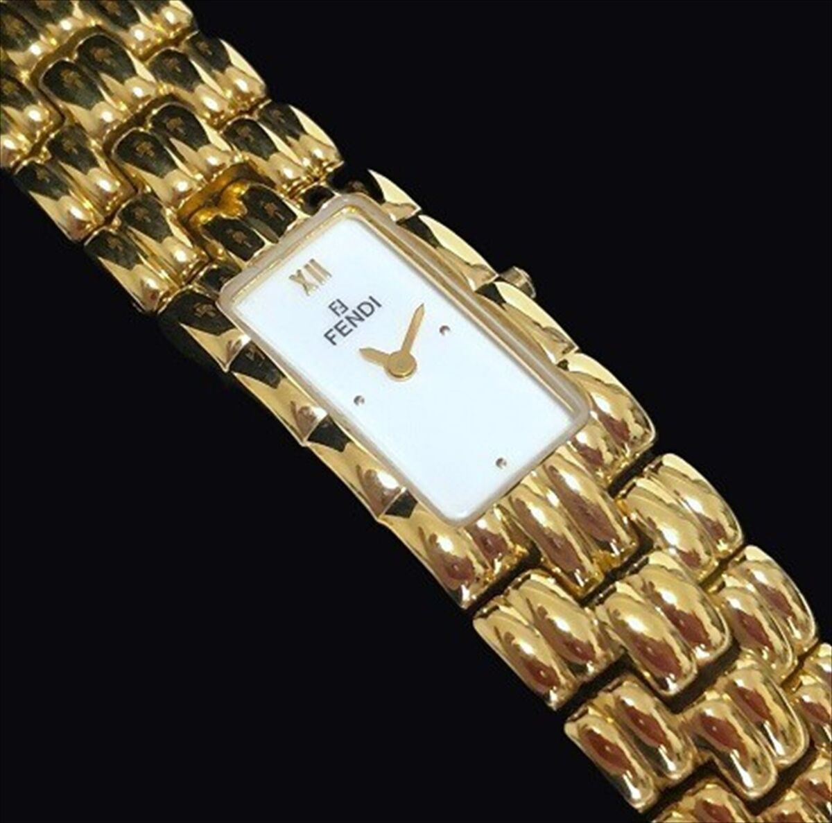 FENDI 670L Orologi Women's Square Face Bangles Watch Vintage FENDI 670L Orologi Women's Square Face Bangles Watch Vintage
