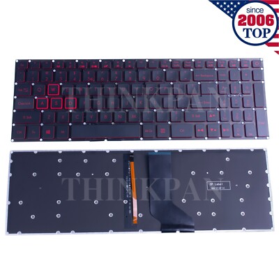 US Backlit Keyboard for Acer Nitro 5 AN515-51 AN515-52 AN515-53 AN515-42 Red