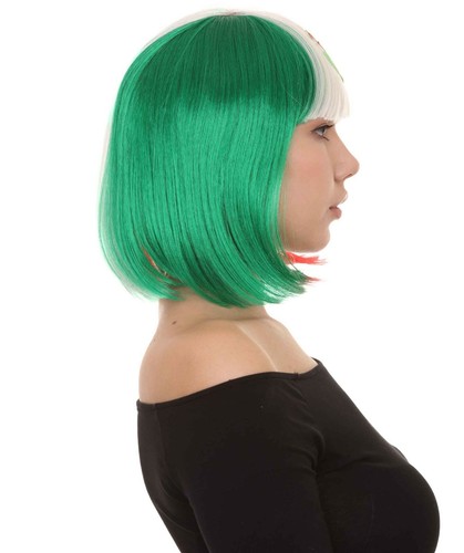 Women Petriotic Mexico Flag Bob Wig HW-2849 - Picture 5 of 9