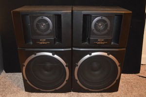 sharp speaker system woofer tweeter