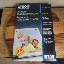 Epson 11 X 17  Premium Photo Paper Glossy - 20 sheets - New Sealed B Ledger